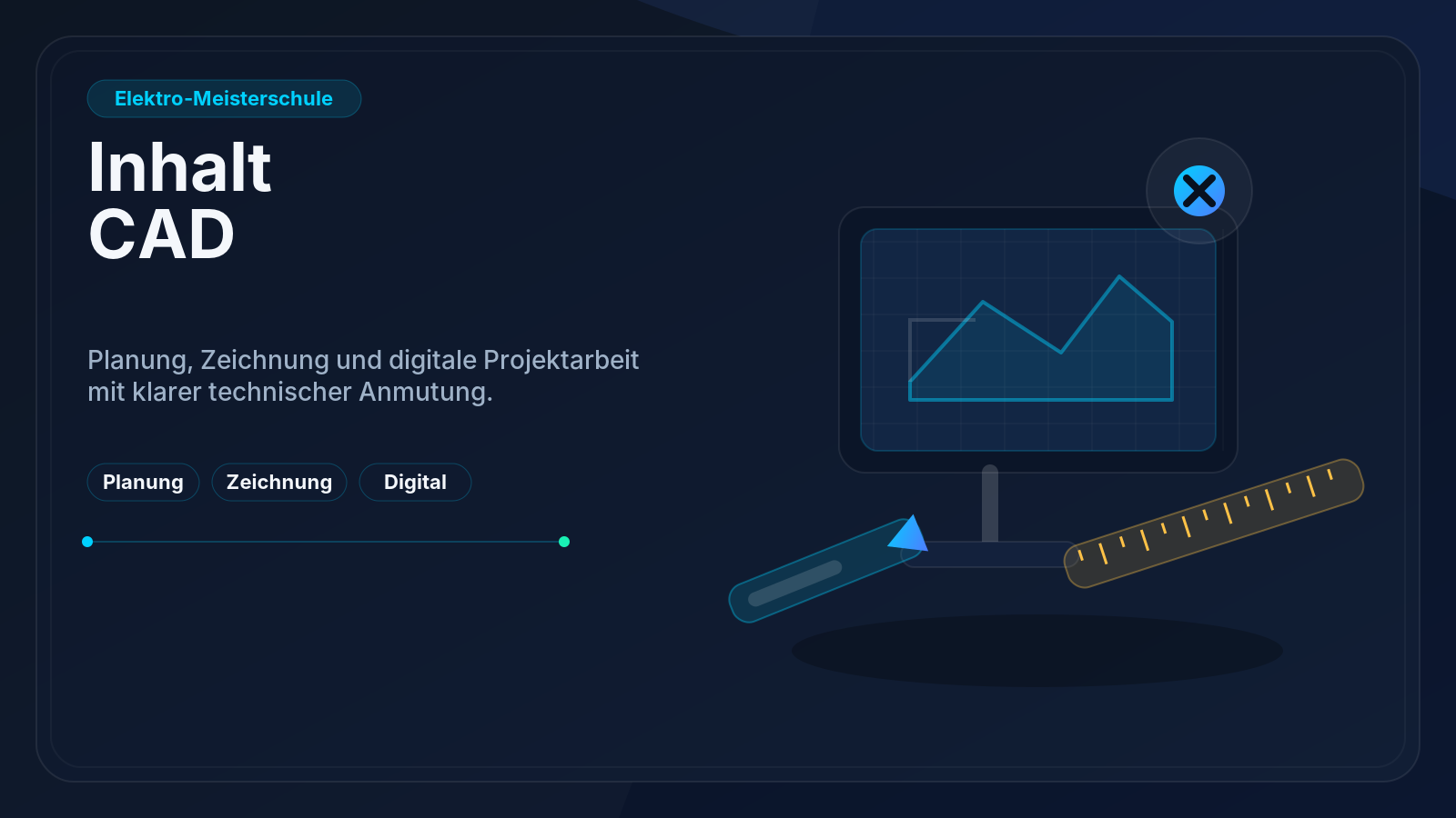 Meistervorbereitung, CAD, KNX und Materiallogik werden marktfertig praesentiert